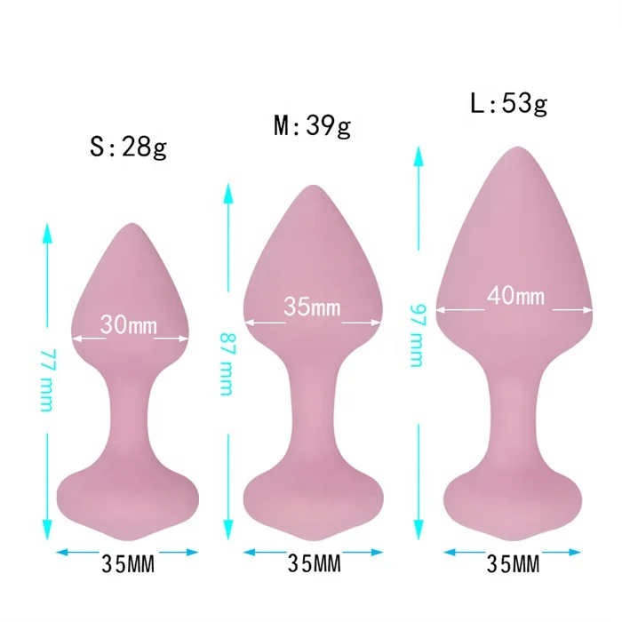 Wholesale 3pcs Silicone Anal Plug Set Adult Sex Toys for Women Men  Couples-Anal Dildo & Beads for Anal Masturbation