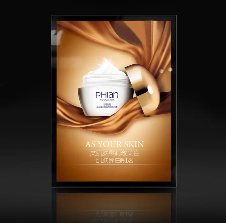 Customized Slim Led Light Boxes Poster A2 Size Acrylic Board Led Advertising Lightbox Panels