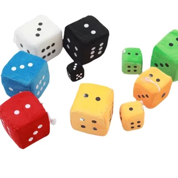 Cartoon Plush Dice Toy Suction Cup Pendant Creative Gift Plush Dice Toys Whole Sale Dolls Cute Plush