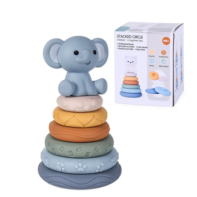 Melissa and doug wooden stacking rings online