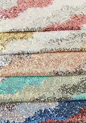 2021 Wholesale Beautiful Popular Wholesale French Paillette Double Tone Reversible Embroidered Lace Sequin Fabric For Wedding