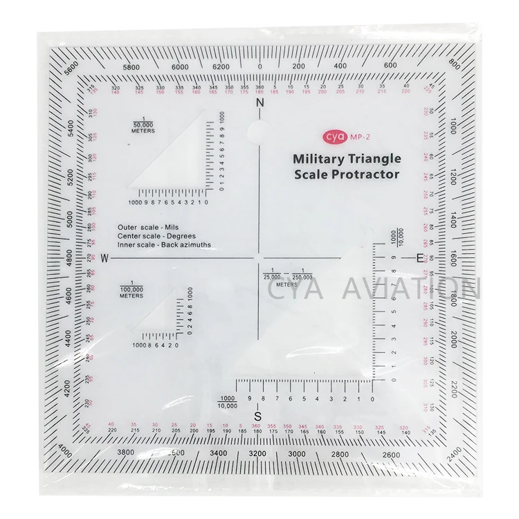 CYA - MP-2 - Military Coordinate Scale and Protractor