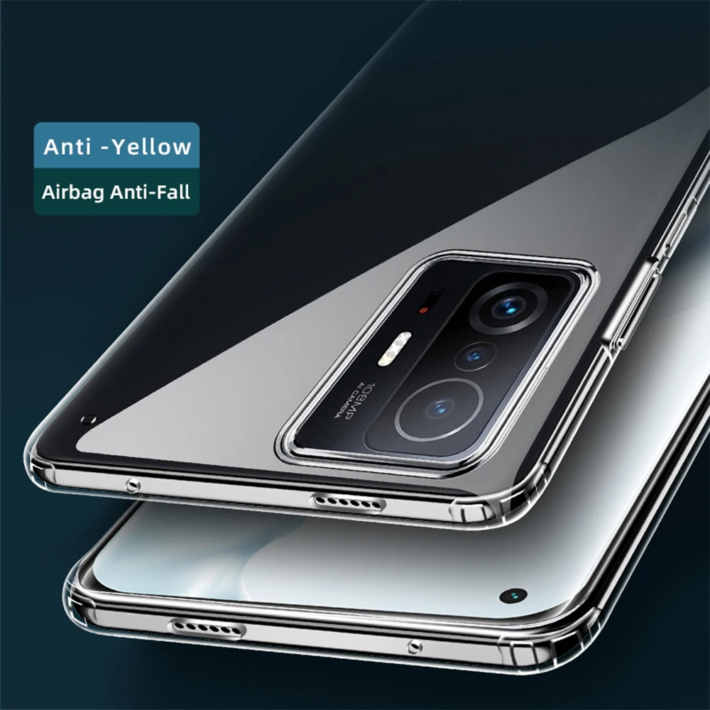 Laudtec Transparent Phone Case for Mi 11t Case Cover for Xiaomi 11t Pro Back Cover Case Amor Funda Para for Xiaomi 11t Pro