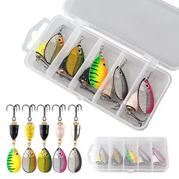 CHEERY 10g Metal Spoon Spinner Fishing Lure with Treble Hook for Bass Saltwater Fish Zander & Pike – Metal Jig – view 2