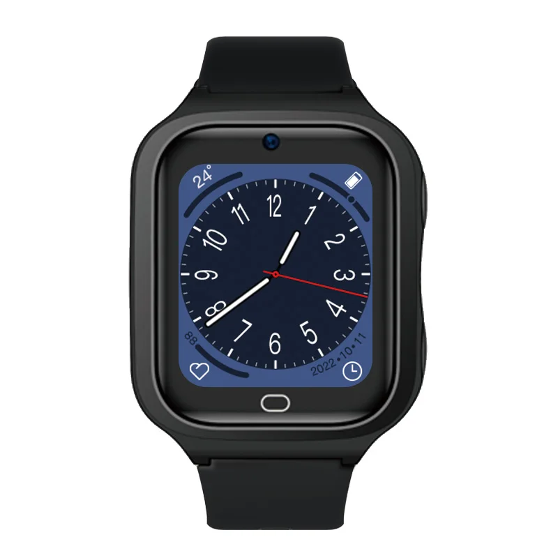 CT30PRO Touch Screen Waterproof Heart Rate Sleep Monitor SOS Video Call Elder GPS Smart Watch