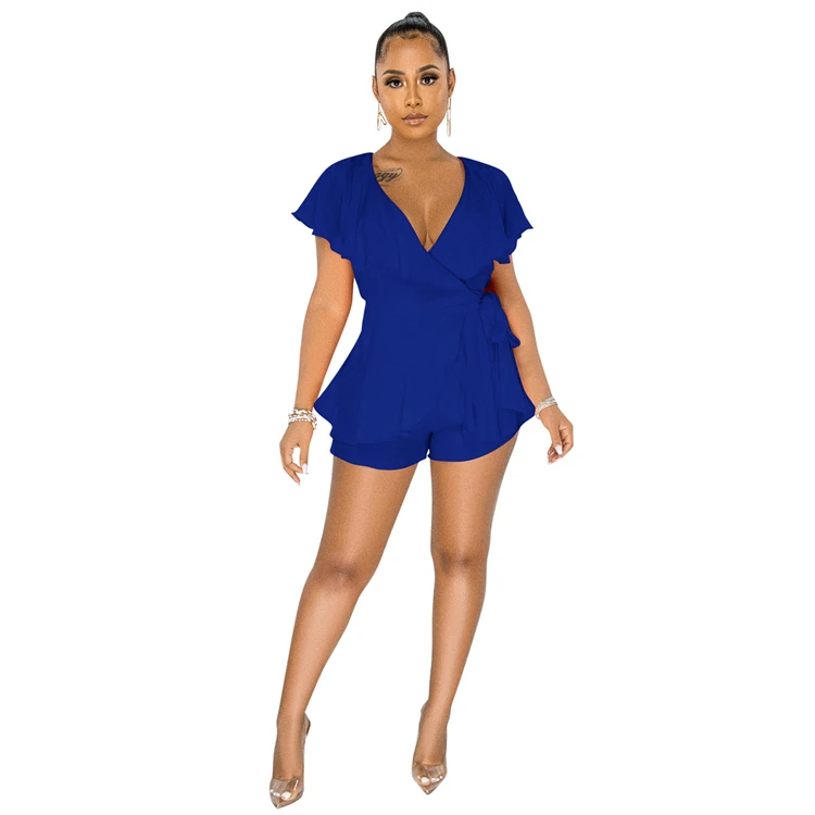 MOEN Solid Color Elegant ropa mameluco Girls Fashion New Woman Clothing Women romper One Piece Jumpsuits