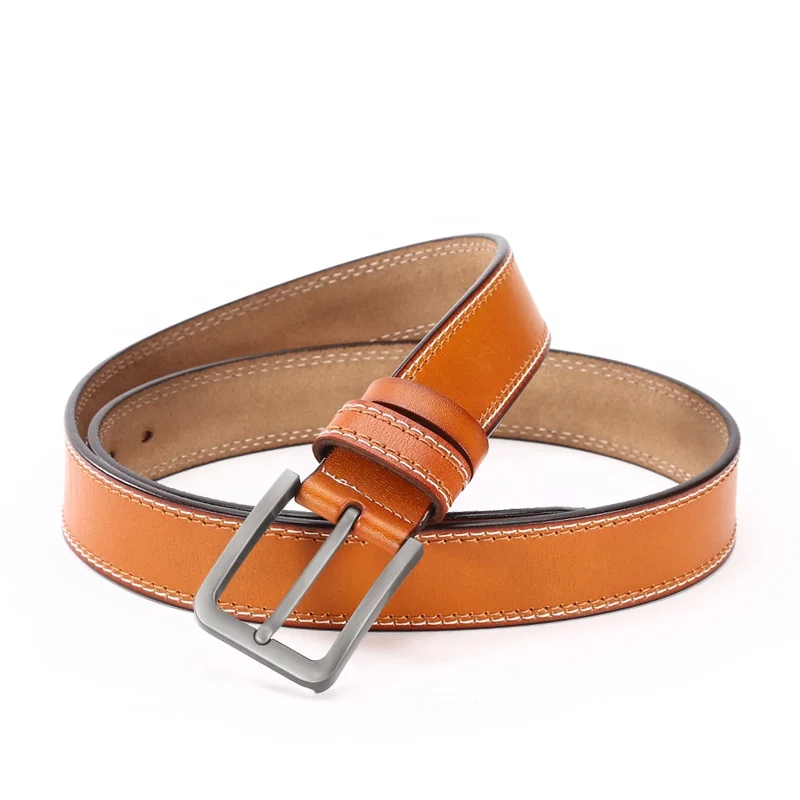 Wholesale Fashion Genuine Western Leather Belts Men's Pin