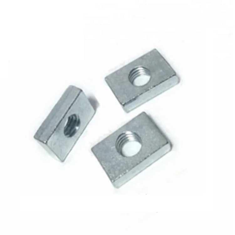 Locking galvanized stainless steel rectangular nuts for heavy industry