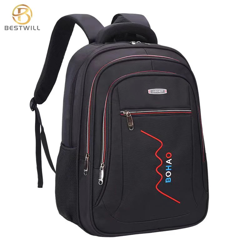 BESTWILL 2022 Wholesale Custom Geometric Pattern Laptop Backpack Waterproof Men's School Case Briefcase Luggage Set Zipper