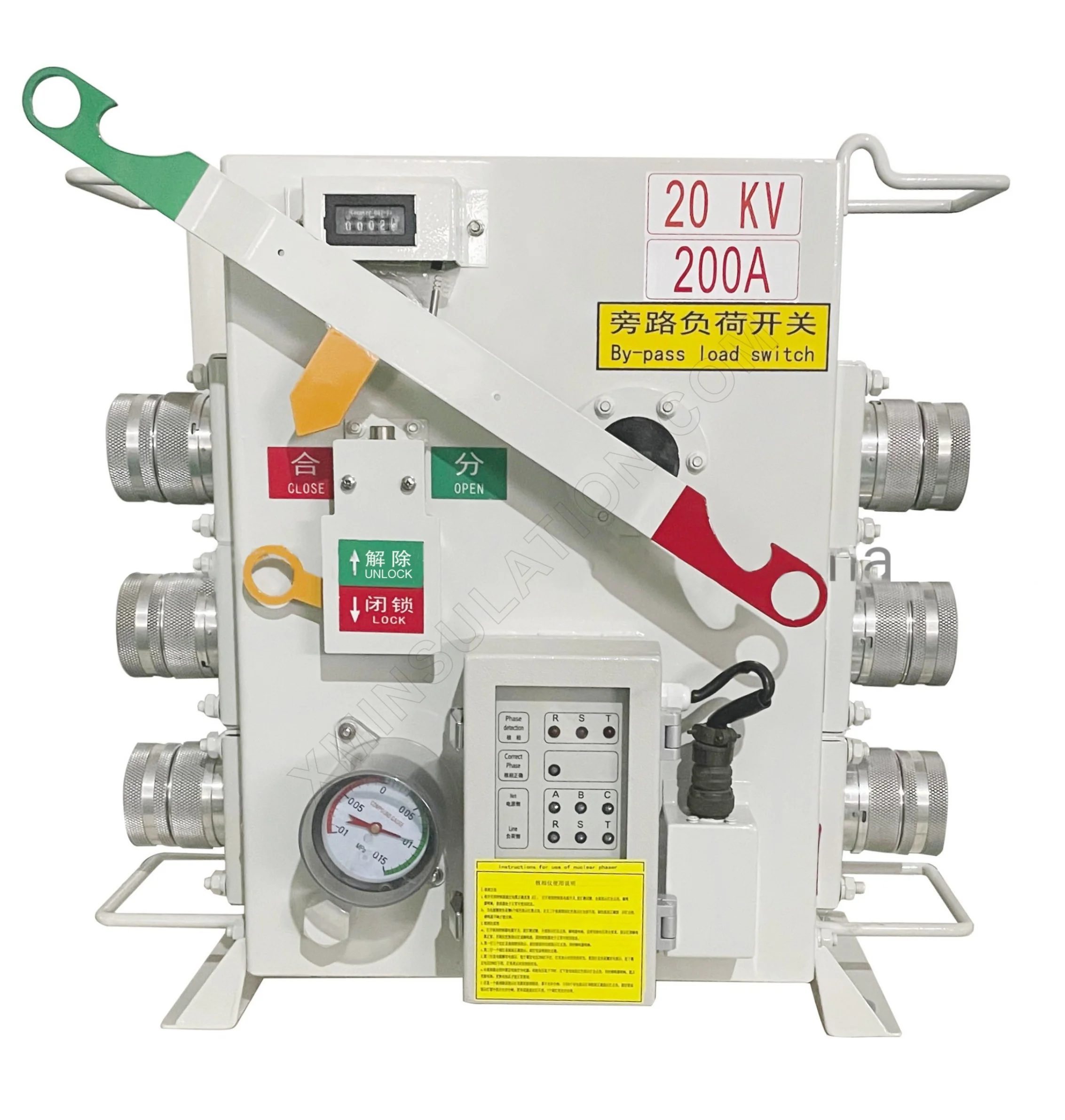 SF6 Gas Insulated Bypass Switch 10/24kV 200A/400A/630A Bypass Load Switch Non-stop Maintenance Switch
