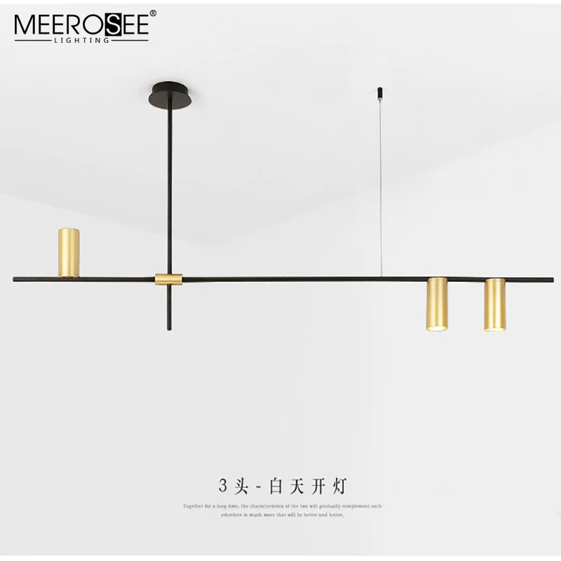 MEEROSEE Hotel Project Unique Design Pendant Light High Ceiling Track Light Chandelier for Shopping Mall MD86743