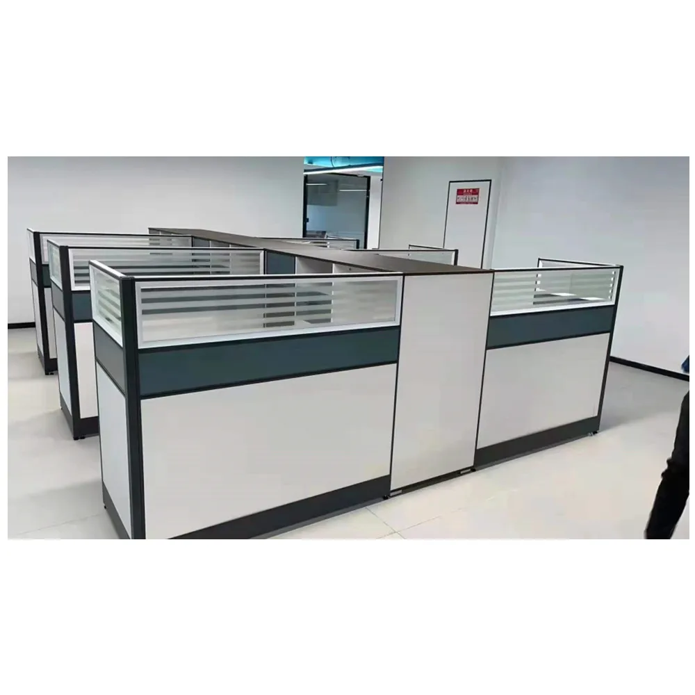  workstation modern escritorio de muebles de oficina white mobilier de bureau table office furniture desk 