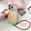 Heart-shaped rabbit wine-red leather cord