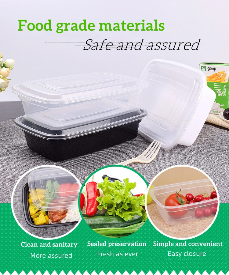 Customize To Go Take Away Out Lunch Box Disposable Bento Box Meal Prep