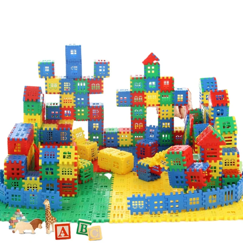 140/160 шт вида Творческий укладки игры пластиковые строительные блоки, Кирпич Строительный блок Набор Игрушек