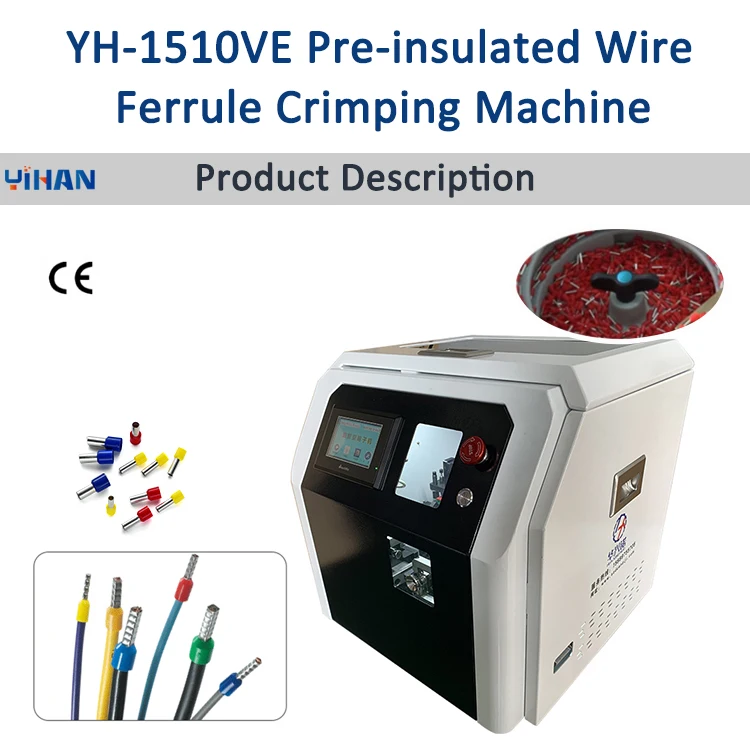 Pre-insulated Wire Terminal Stripping & Crimping Machine