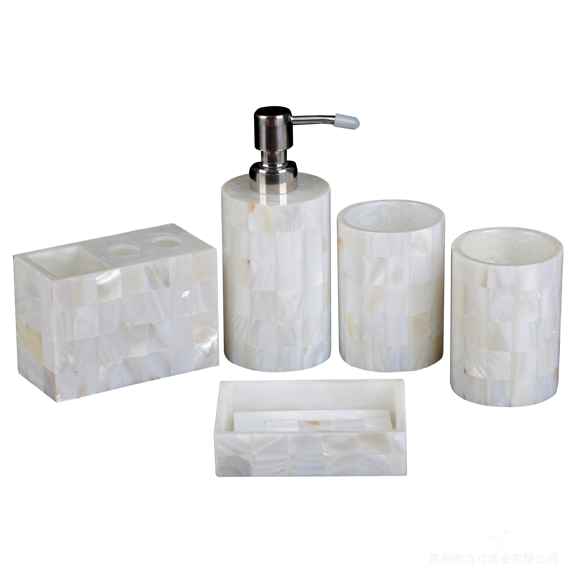 Resin Bathroom Five-piece Bathroom Wash  Hotel Bathroom Set Resin Crafts Household Storage Supplies