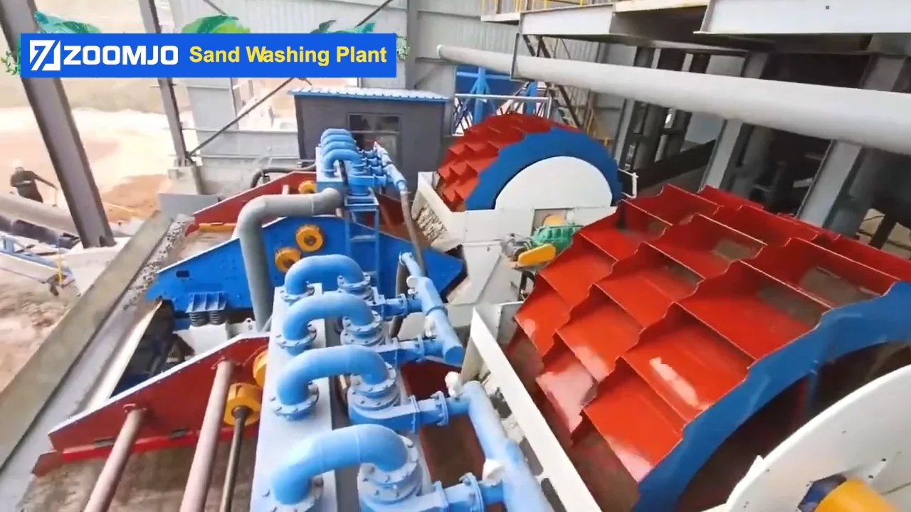 River Sand Gravel Wash Screening Plant Wheel Bucket Sand Dewatering ...