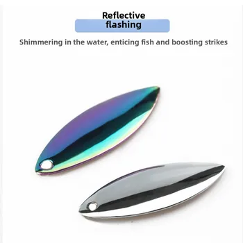 [100 Pack] Iron Live Bait Luya Bait Modification Accessories Noise Sheet Fishing Lure Without Hooks – Hooks – view 4