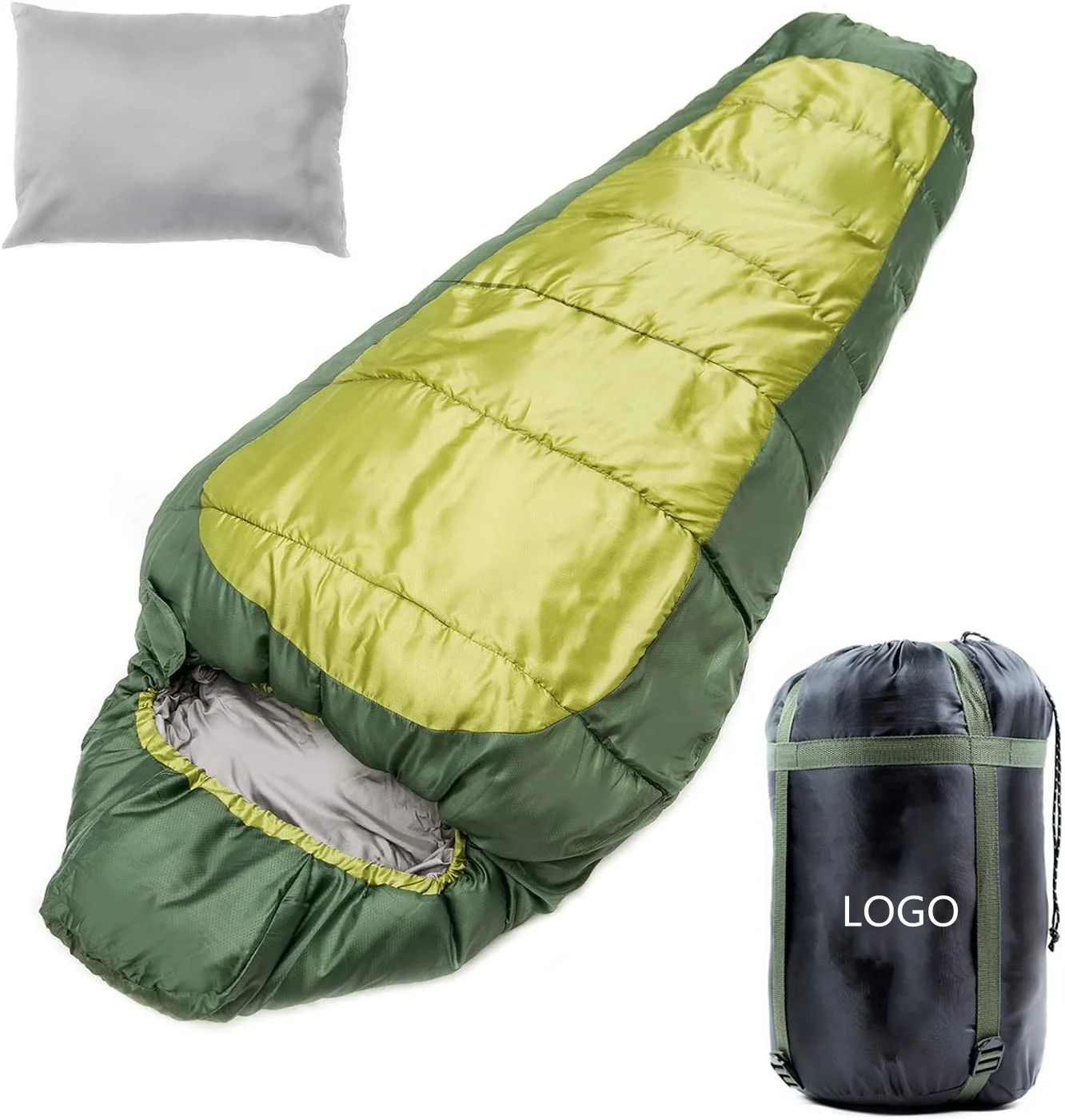 WoQi Hot Sale Filled with 720g 90% White Goose Down Mummy Comfort Heated  Kids&Adults Sleeping Bag