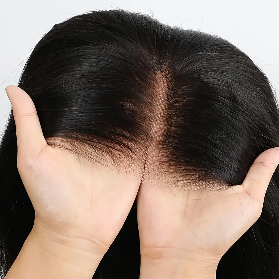 Wear and Go Bob-Perücken ohne Kleber, Echthaar, vorgezupft, vorgeschnitten, 8 x 5 Zoll, transparente Perücken mit Spitzenverschluss, 180 % Dichte, Damenperücken_voghion.com