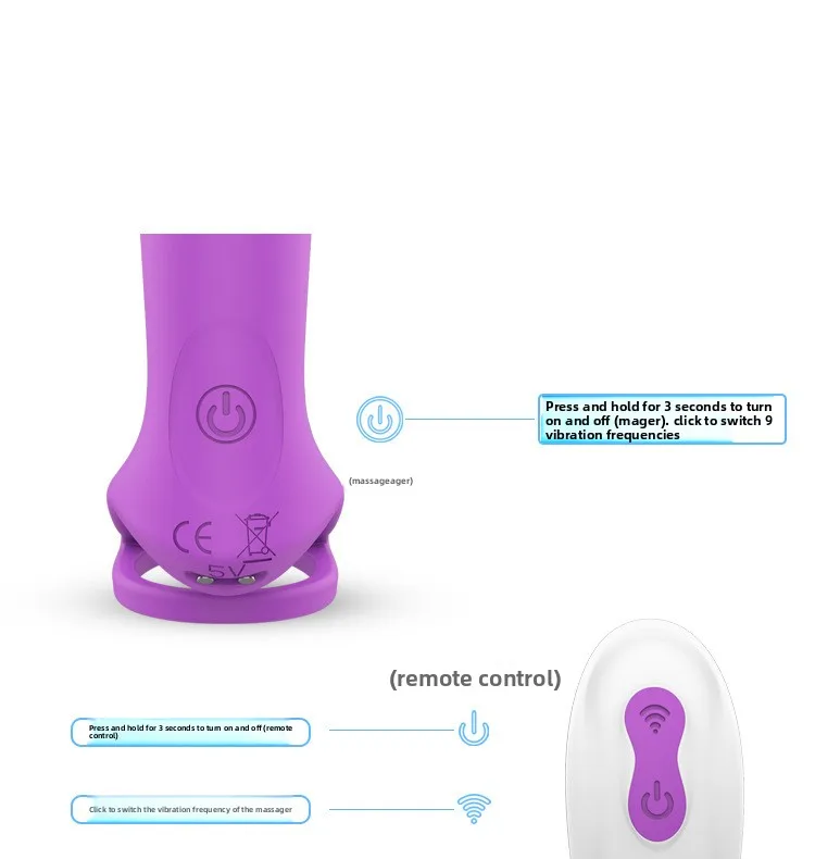 RoseRed & Purple 2025 New Female Vibrator Massage Device Special Ring Vibrator & Anal Sex Toys_voghion.com