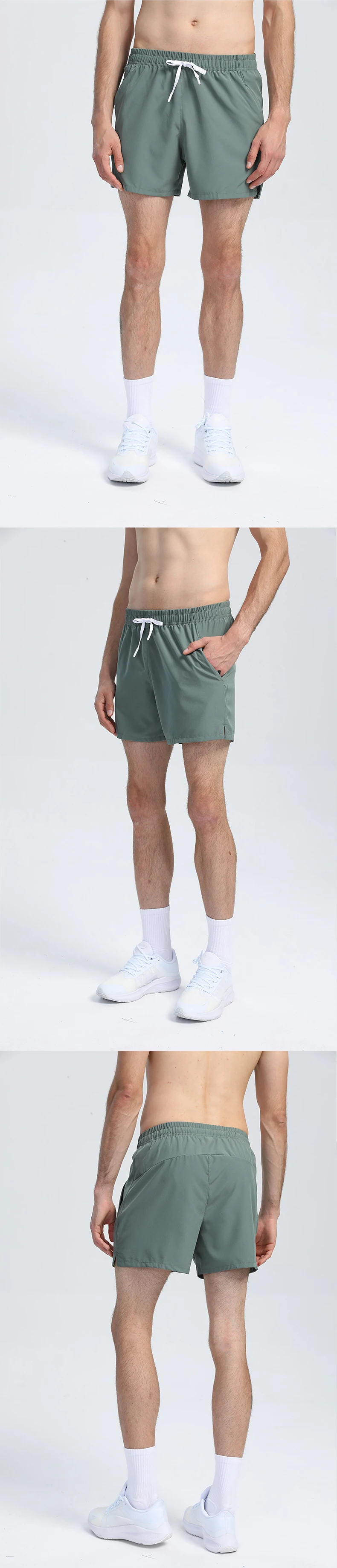 Elastic speed dry running training track summer thin style breathable marathon pants cotton plus size men's shorts985_voghion.com