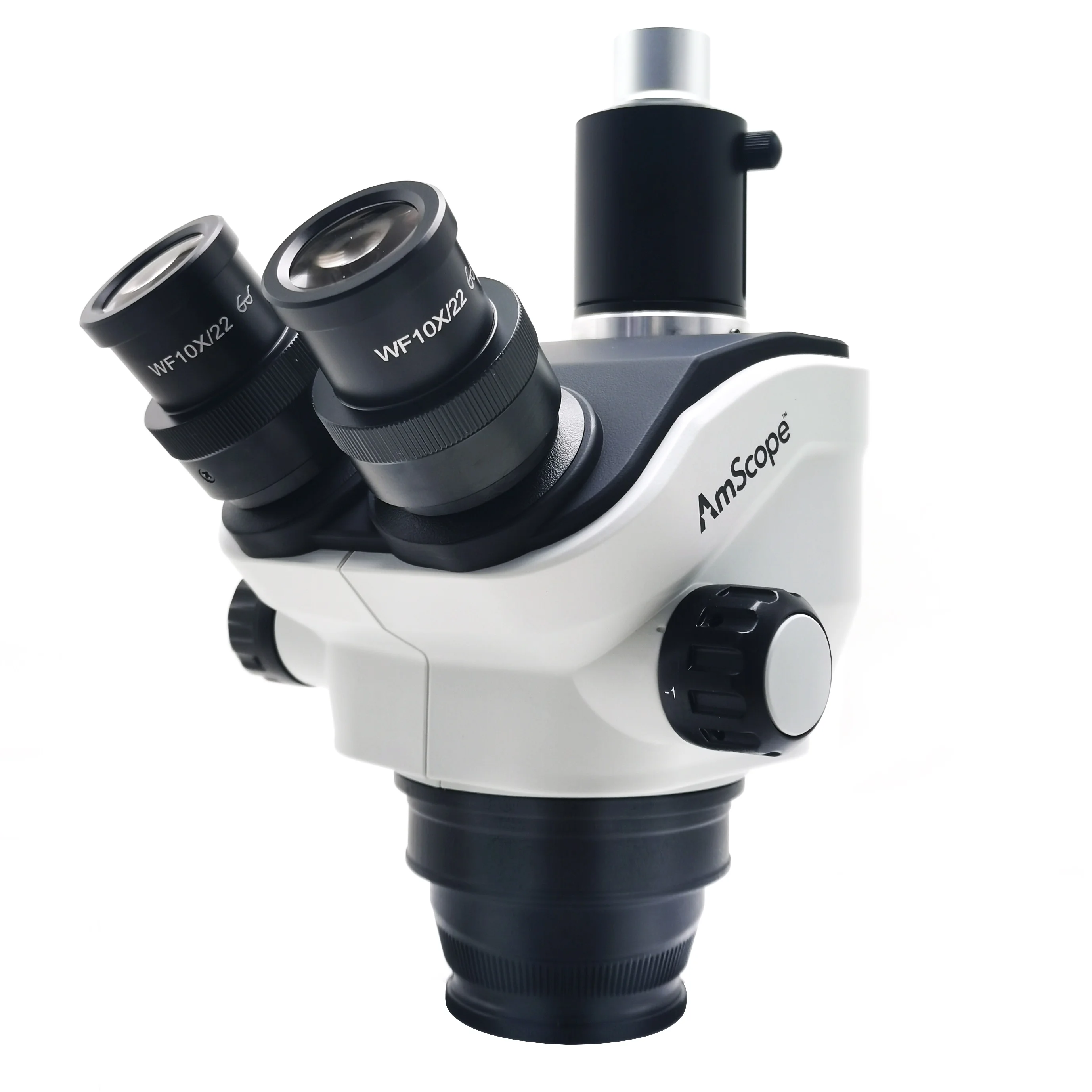 Amscope 7x-50x Simul-focal Trinocular Continuous Zoom Stereo Microscope ...