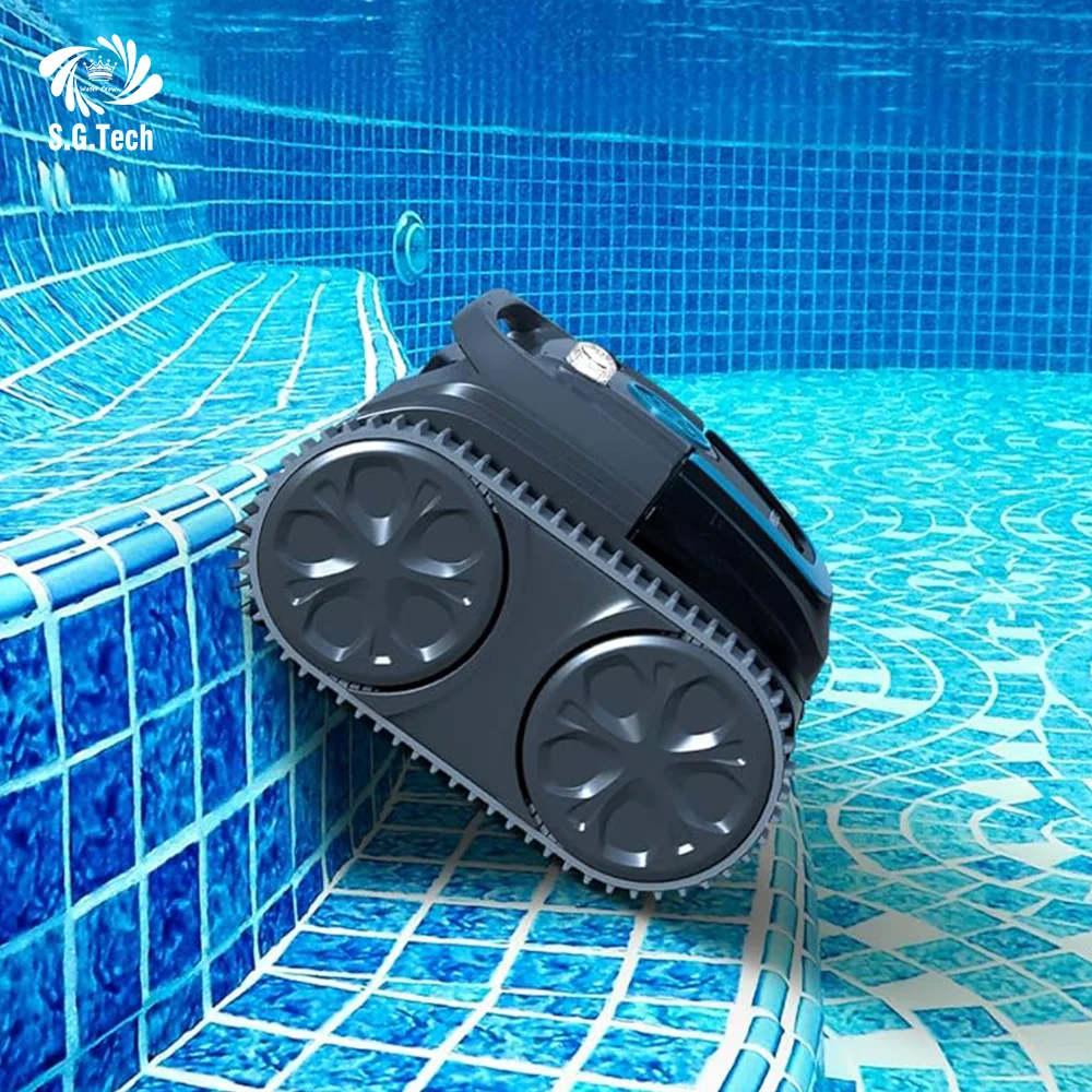Automatic Robotic Vacuum Cleaner Swimming Pool Cleaning Cordless Wireless Cleaning Robot