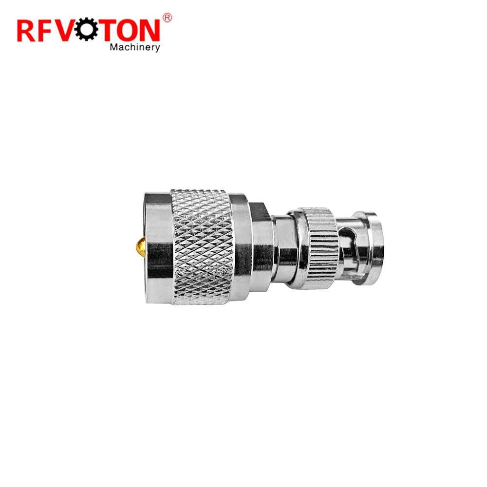 Factory Price PL259  Uhf Male Plug to Bnc Macho Coax Rf Coaxial Connector  Brass CCTV Copper Adaptor Coax Adapter Radio