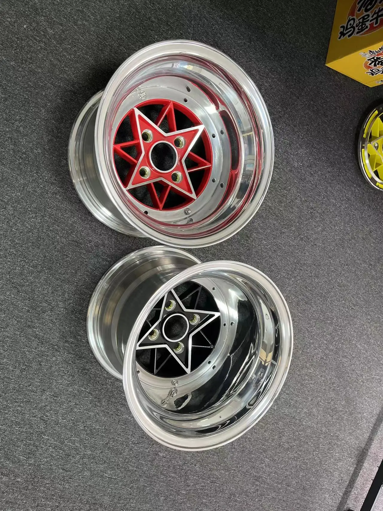 14X8 ET0 4X100 Gold CENTER DISC JDM Wheel - MK1 SSR LONG