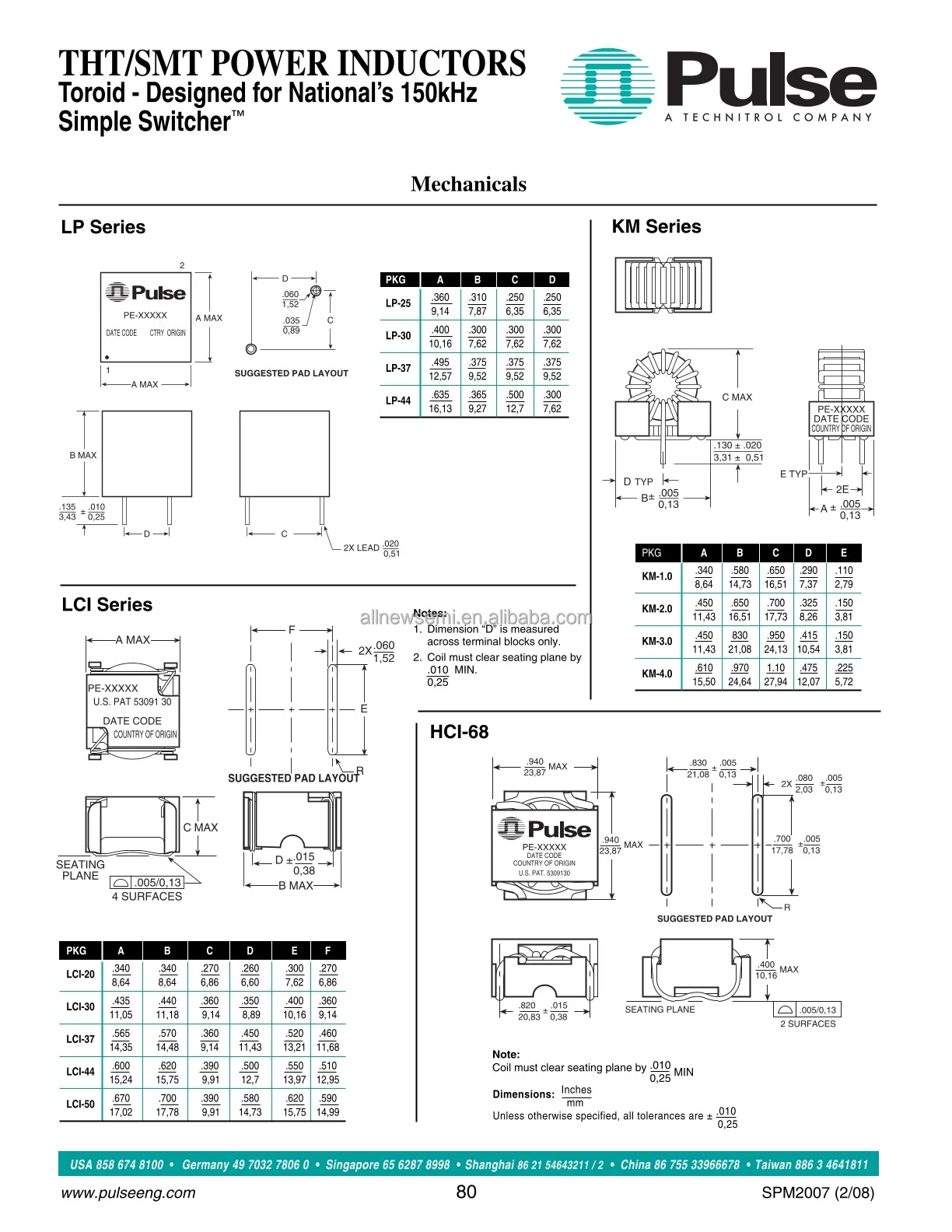 Hot sale Original PE-54041S Fixed Inductor FIXED IND 25UH 3A 40 MOHM SMD Shielded Toroidal Inductor Nonstandard