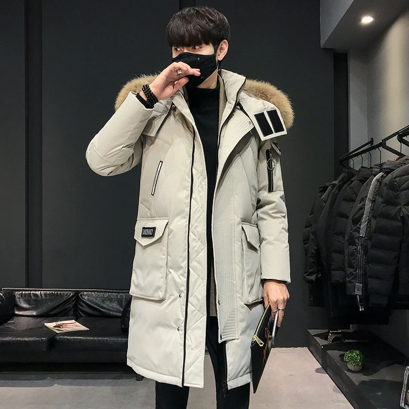 2024 Fashionable Thicken Jacket men Hooded Warm Lengthen Parka White duck down Hight Quality male New Winter Down Coat_voghion.com