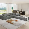Grey + Chenille + 6 Seat + Foam