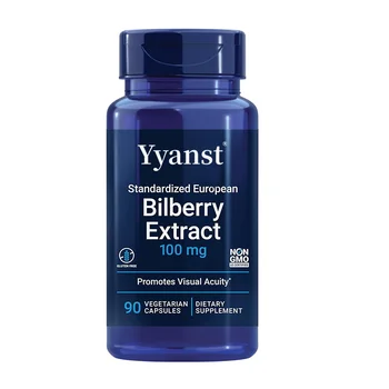 OEM/ODM Eye Protection Bilberry Extract 36% Anthocyanins Capsules Eye Care Bilberry Extract Capsules