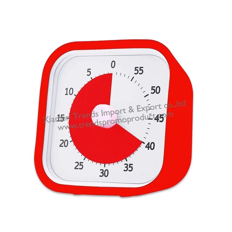 Silent countdown classroom 60 minute time out student analog visual timer for kids children child study learning school analogue