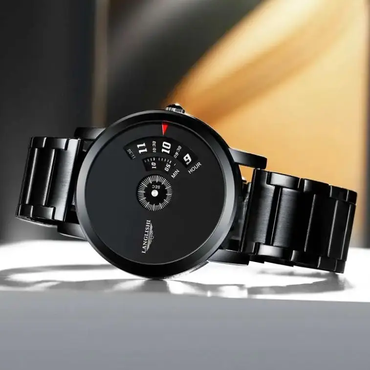 NYY Men's Stainless Steel Quartz Watch - Casual & Waterproof
