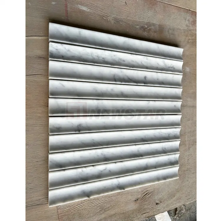 Wall Cladding Marble Strips Pin on Finishes Tile Rifluted Marble Field Bamboo Floor Flute Arabescato Corchia Fluted Marble Tile