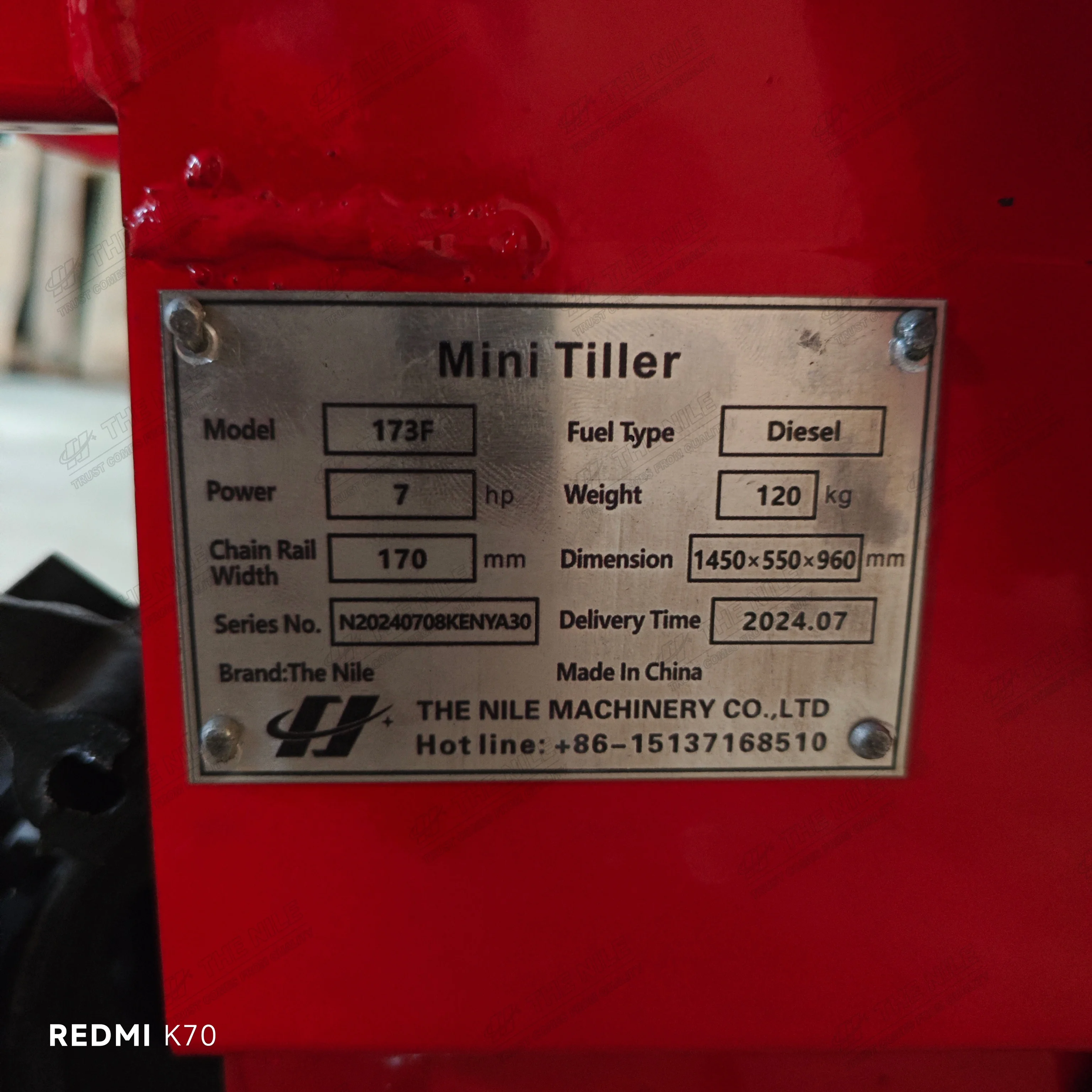 Chain Type Powerful Rhino Powerful 10hp Tiller in Kenya