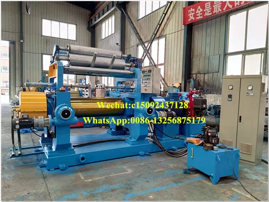 XK-450D Automatic Stock Blender Two Roll Open Mixing Mill / Rubber Mixing Mill / Open Mixer