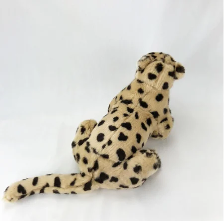 Simulation Large Plush Cheetah Panther Stuffed Leopard Toys Free Sample Jungle Stuffed Cute Leopard Plush Animal KidsToy