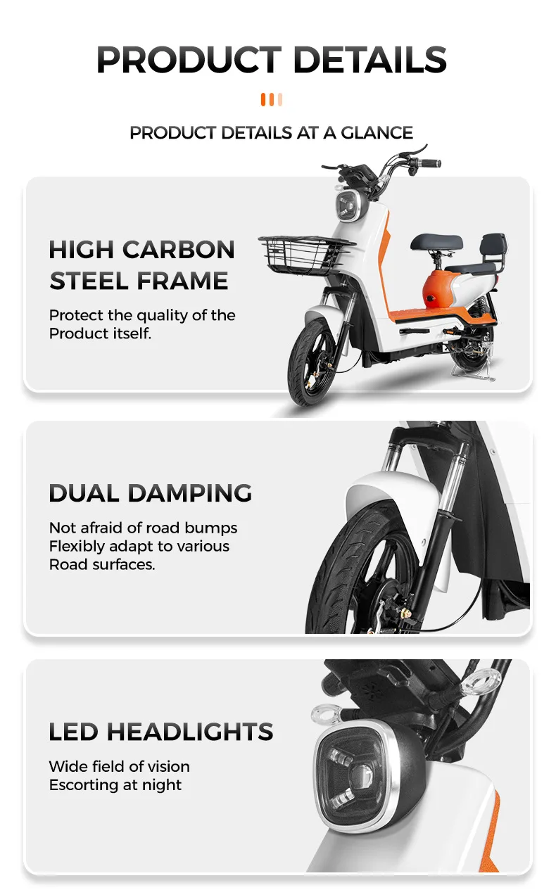 25 MPH Long-Range Electric Scooter with Dual Seats, Basket, LED Light & 40–60 km Range