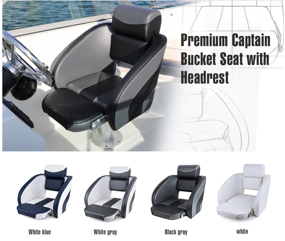 Leather Boat Seating Suspension Marine Boat Suspension Seats Replacement For Kab Boat Seating