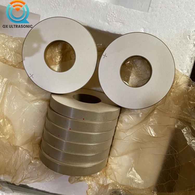 Customized Various Size Ultrasonic Piezo Ceramic Element PZT Ceramic Ring Piezoelectric Crystal Pzt4 Ring