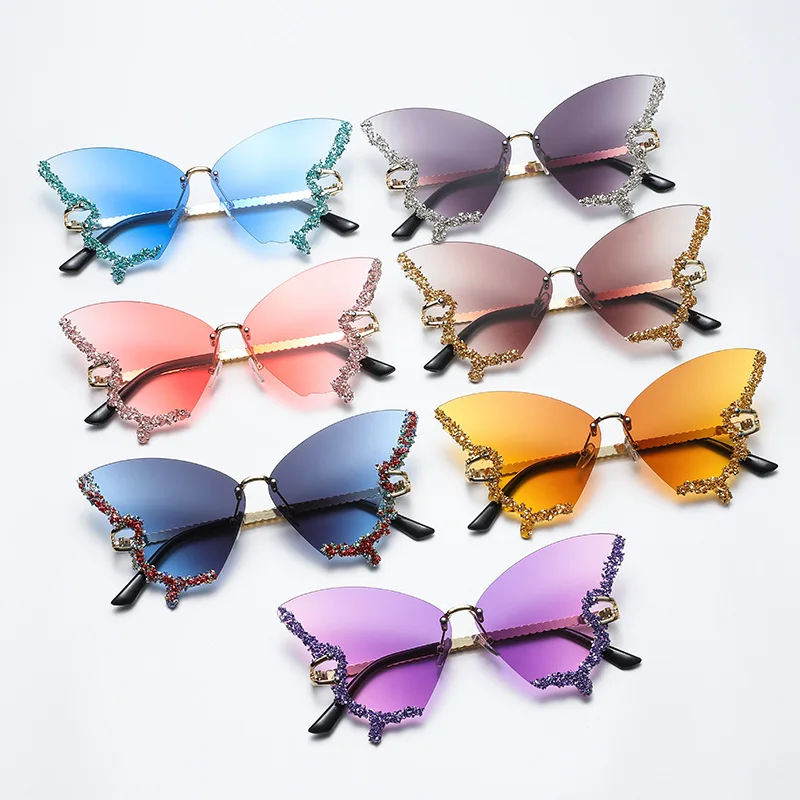Butterfly sunglasses with stones new Caviar M6908 Sunglasses Women main image 2