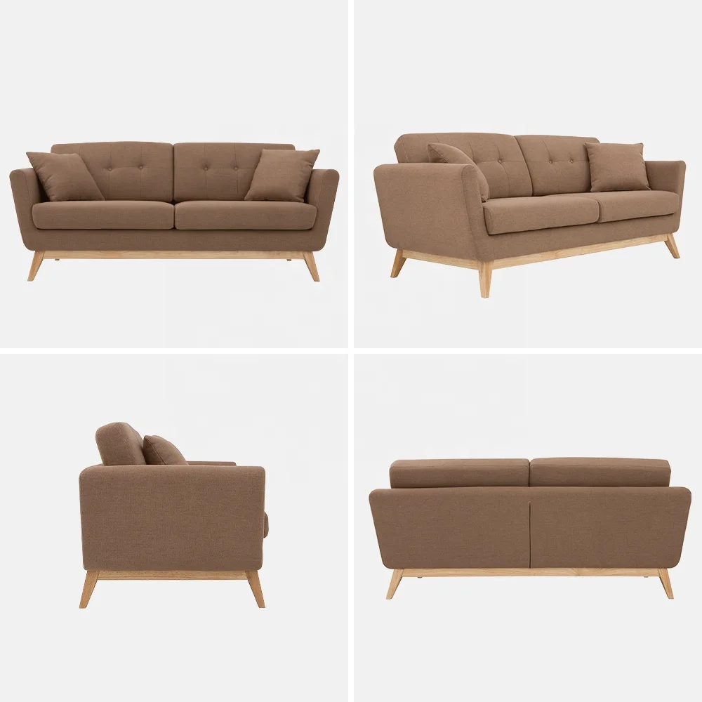 KD Obrubljena dивana 3 sedeža Sofa v sobi za odmor Domaca komercialna nameština Moderno Divano 1 2 3 Posti na drevesnem osnovu in stofu