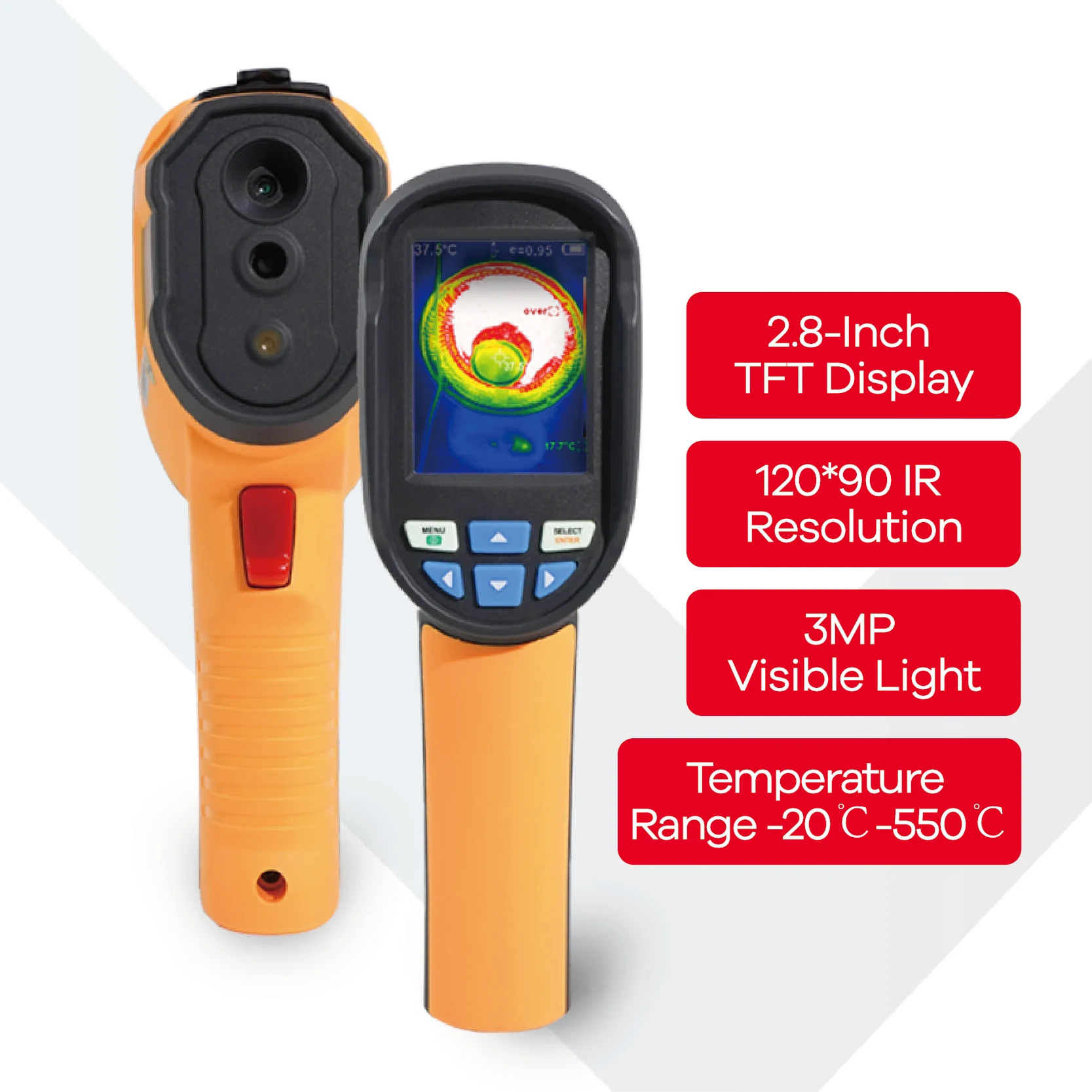 120x90 Resolution Handheld Infrared Thermal Imaging Camera