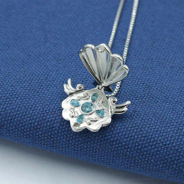 thumbnail image 2 of Mermaid Melody Pichi Pichi Pitch Seashell Pendant Necklace - Openable Shell Design 2 of 12