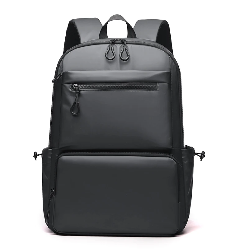 New Solid Color Business Commuting Backpack Large Capacity Computer Bag Short Distance Travel Bag Can Be Customized