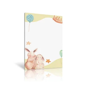 Custom Kawaii Animal Cartoon Printed Weekly Notepad Personalized Loose Leaf Ready-to-Use Sticky Notes